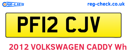 PF12CJV are the vehicle registration plates.
