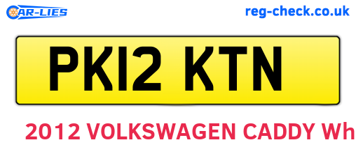 PK12KTN are the vehicle registration plates.