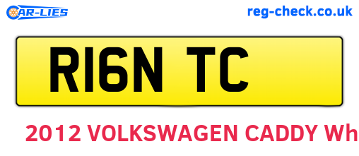 R16NTC are the vehicle registration plates.