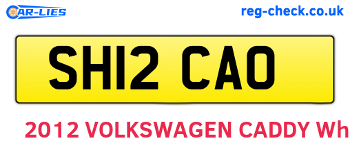 SH12CAO are the vehicle registration plates.