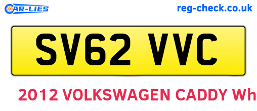 SV62VVC are the vehicle registration plates.