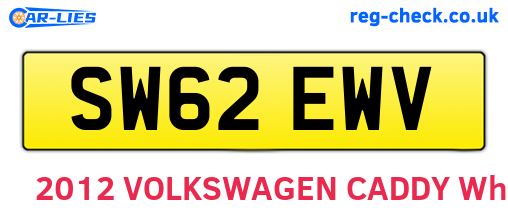 SW62EWV are the vehicle registration plates.