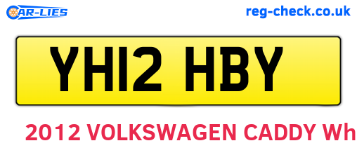 YH12HBY are the vehicle registration plates.