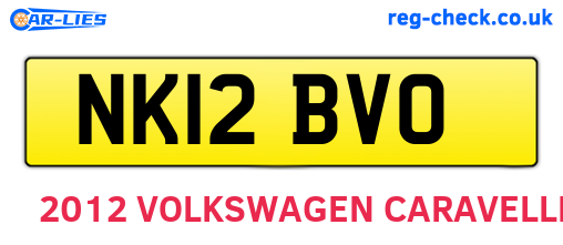 NK12BVO are the vehicle registration plates.