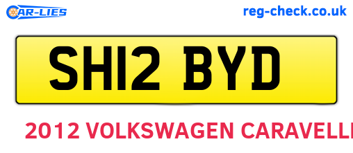 SH12BYD are the vehicle registration plates.