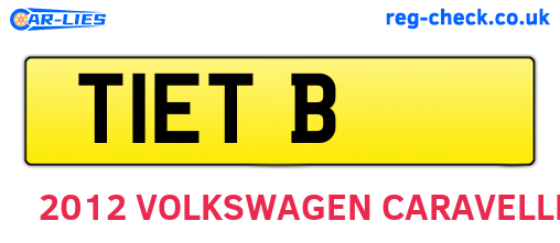 T1ETB are the vehicle registration plates.