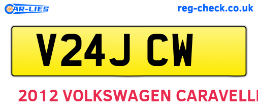 V24JCW are the vehicle registration plates.