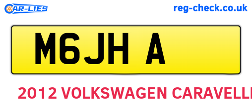 M6JHA are the vehicle registration plates.