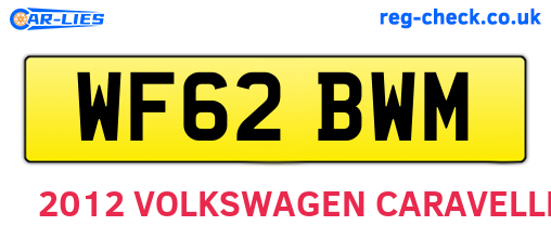 WF62BWM are the vehicle registration plates.