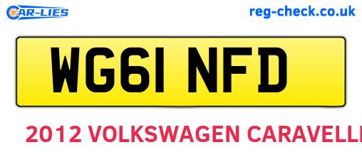 WG61NFD are the vehicle registration plates.