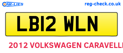 LB12WLN are the vehicle registration plates.