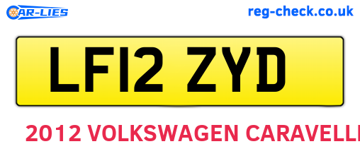 LF12ZYD are the vehicle registration plates.