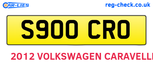 S900CRO are the vehicle registration plates.