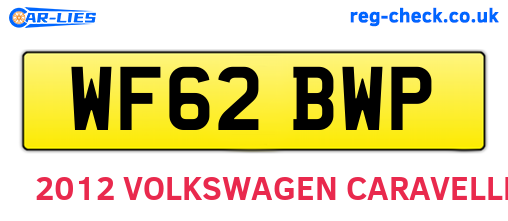 WF62BWP are the vehicle registration plates.