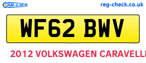 WF62BWV are the vehicle registration plates.