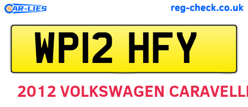 WP12HFY are the vehicle registration plates.