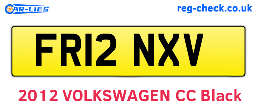 FR12NXV are the vehicle registration plates.