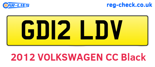 GD12LDV are the vehicle registration plates.