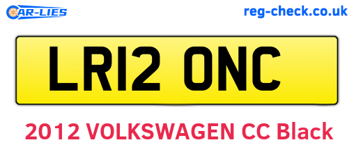 LR12ONC are the vehicle registration plates.