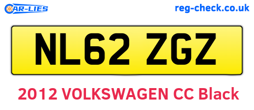 NL62ZGZ are the vehicle registration plates.
