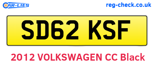 SD62KSF are the vehicle registration plates.