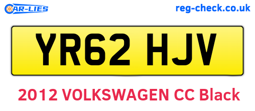 YR62HJV are the vehicle registration plates.