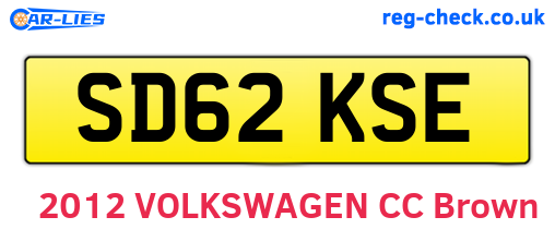 SD62KSE are the vehicle registration plates.