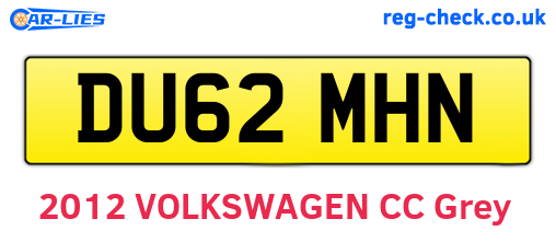 DU62MHN are the vehicle registration plates.