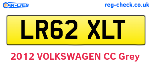 LR62XLT are the vehicle registration plates.