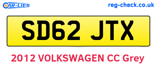 SD62JTX are the vehicle registration plates.