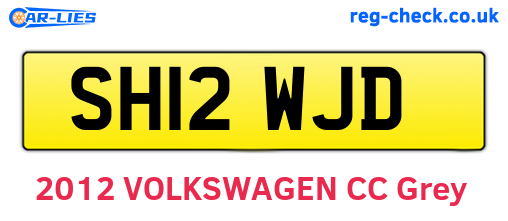 SH12WJD are the vehicle registration plates.