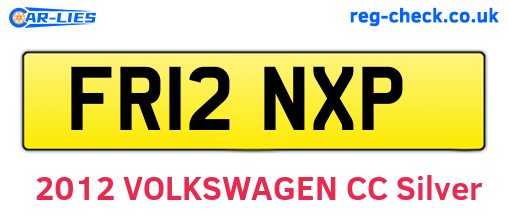 FR12NXP are the vehicle registration plates.
