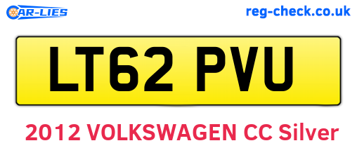 LT62PVU are the vehicle registration plates.