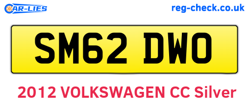 SM62DWO are the vehicle registration plates.