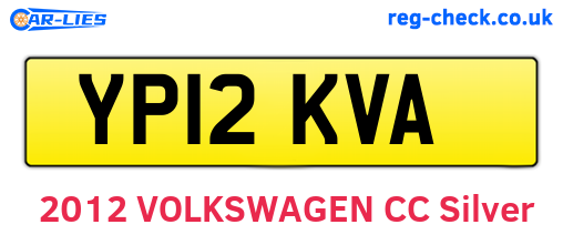 YP12KVA are the vehicle registration plates.