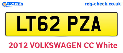 LT62PZA are the vehicle registration plates.