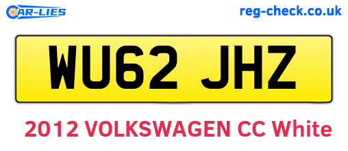WU62JHZ are the vehicle registration plates.