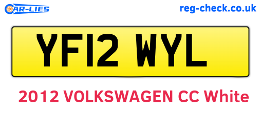 YF12WYL are the vehicle registration plates.