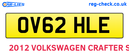 OV62HLE are the vehicle registration plates.