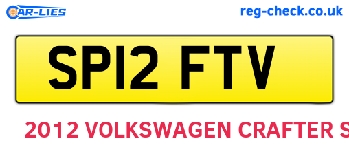 SP12FTV are the vehicle registration plates.