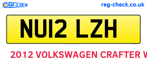 NU12LZH are the vehicle registration plates.