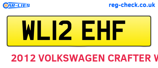 WL12EHF are the vehicle registration plates.