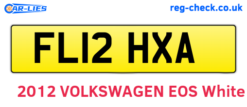FL12HXA are the vehicle registration plates.
