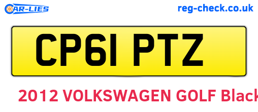 CP61PTZ are the vehicle registration plates.