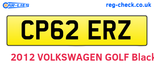 CP62ERZ are the vehicle registration plates.