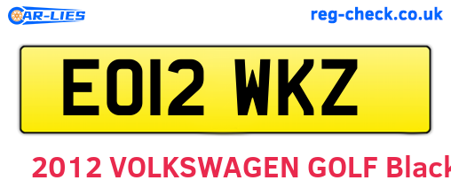 EO12WKZ are the vehicle registration plates.