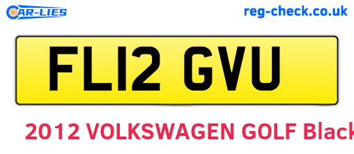 FL12GVU are the vehicle registration plates.