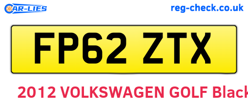 FP62ZTX are the vehicle registration plates.