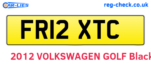 FR12XTC are the vehicle registration plates.