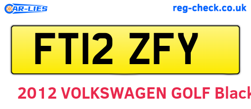 FT12ZFY are the vehicle registration plates.